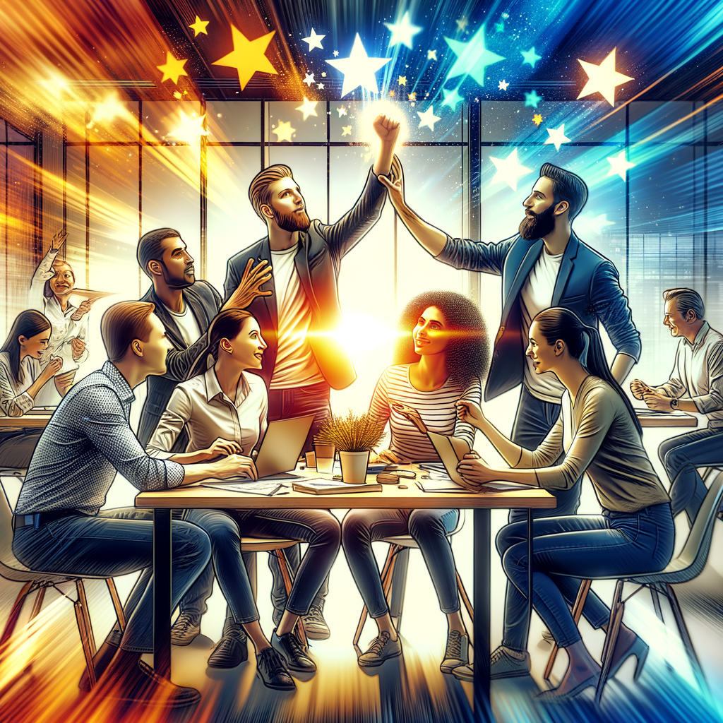 Entrepreneurs collaborating